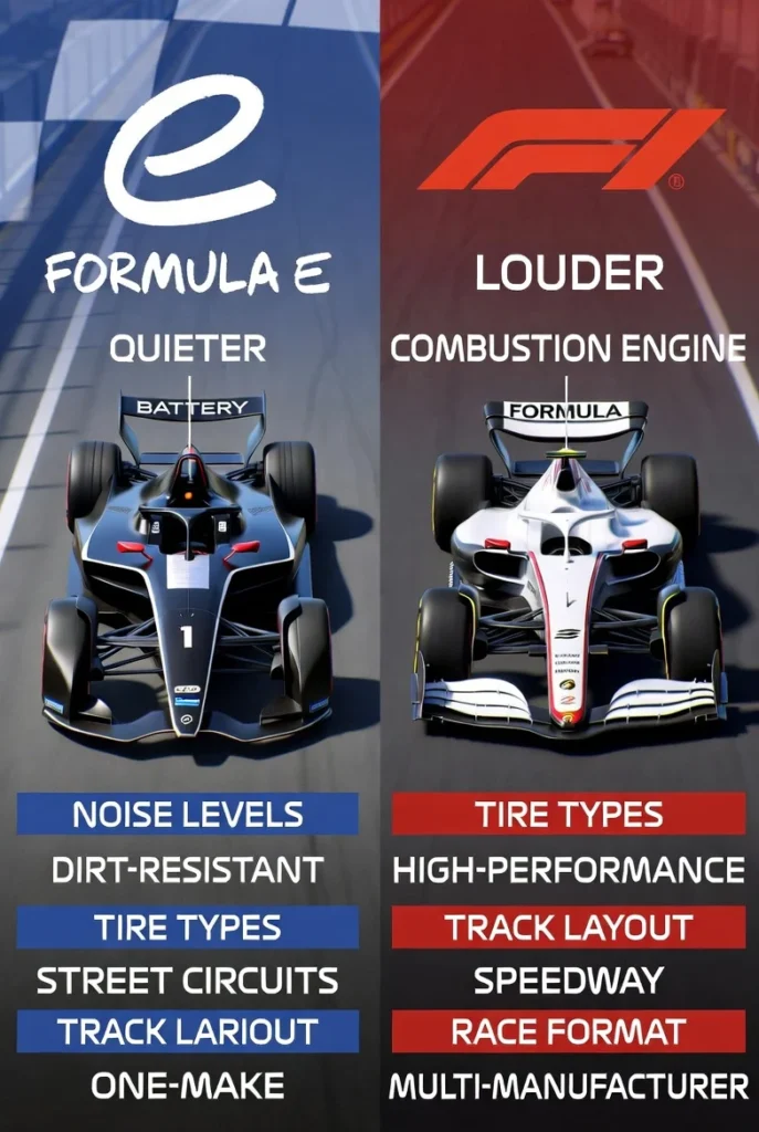 Formula E vs Formula 1 Differences