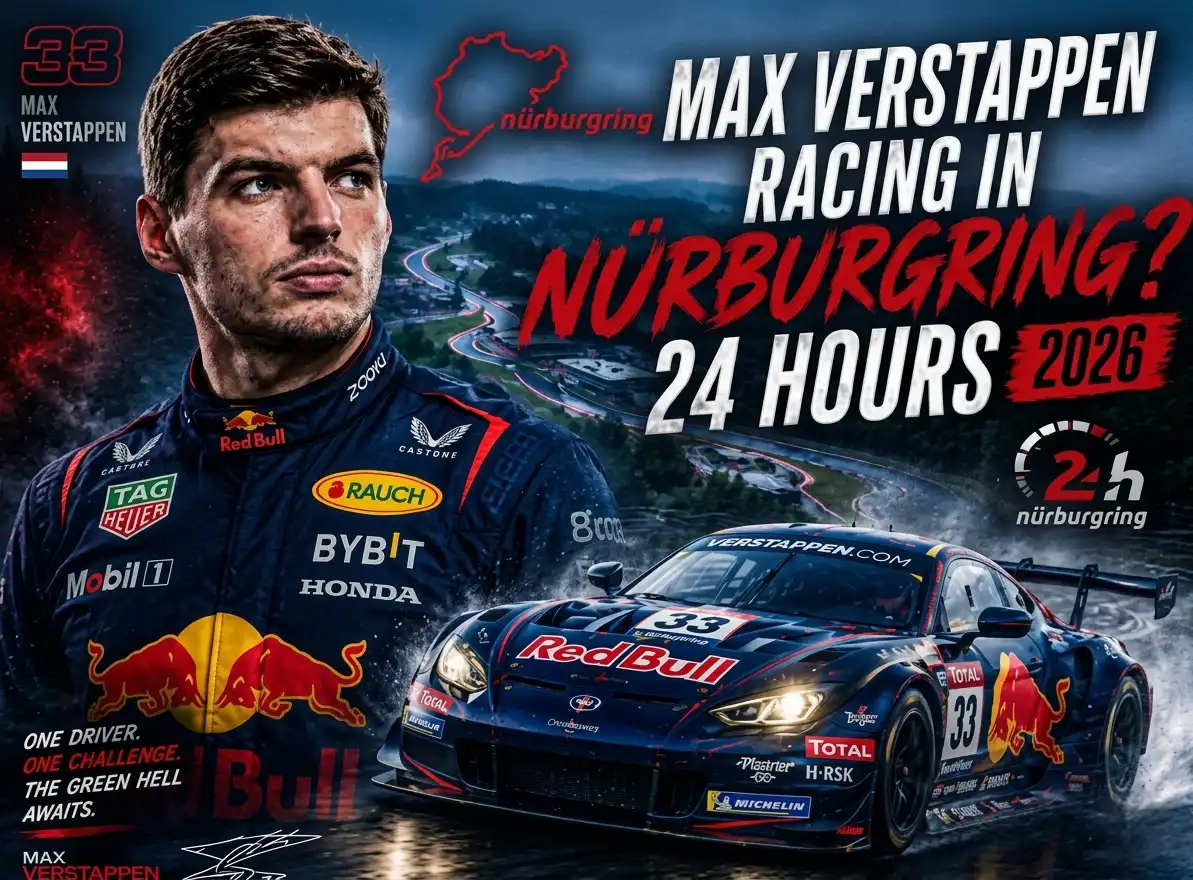 max verstappen leads the nürburgring 24 hour