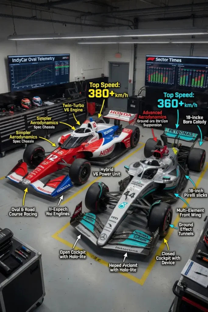IndyCar vs F1 Cars & Technology Explained