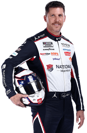 Denny Hamlin wins the FireKeepers Casino 400 at Michigan in the No. 11 Joe Gibbs Racing Toyota
