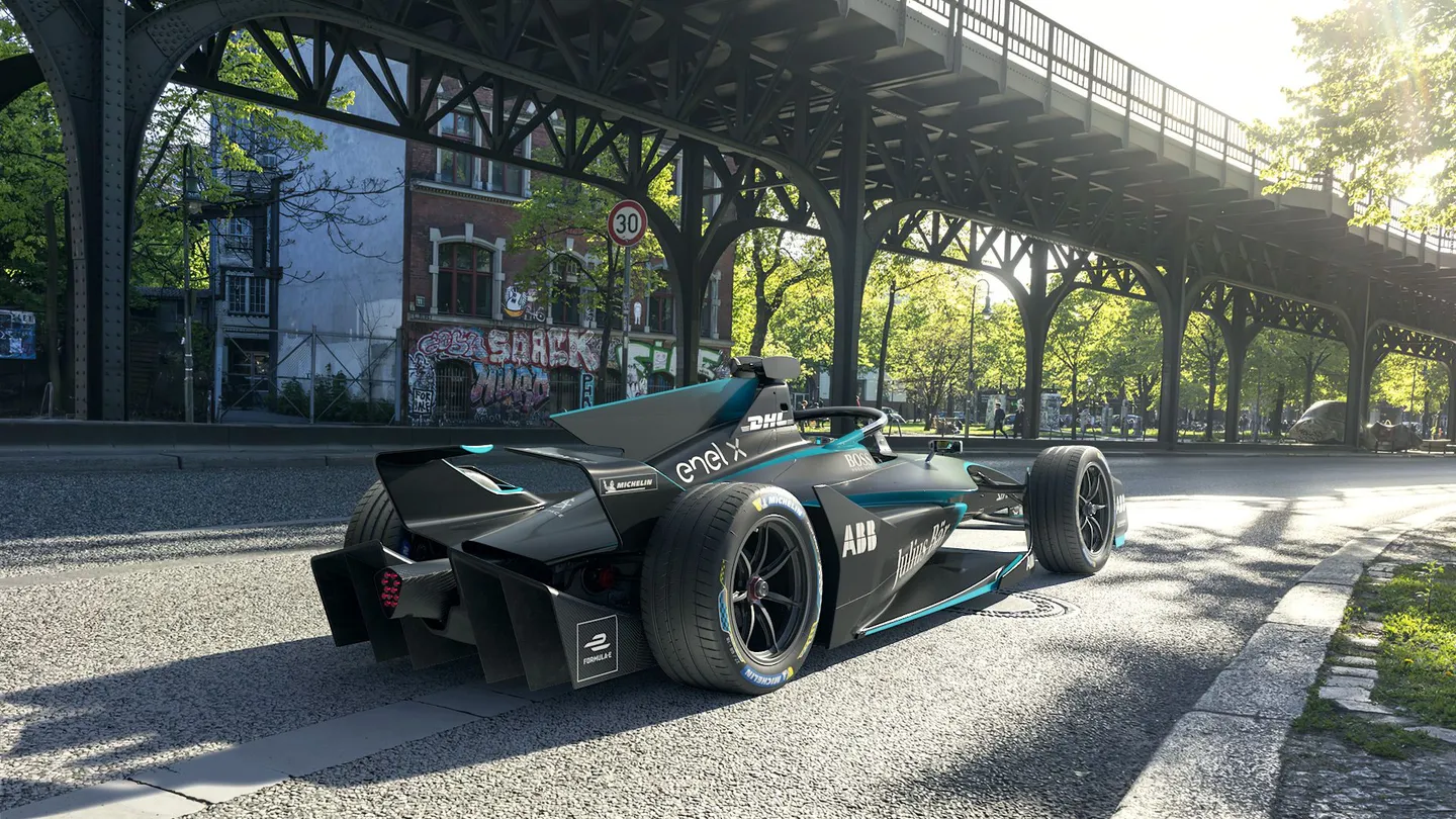 Electric motorsport racing cars on street circuit — Formula E generation evolution from Gen1 to Gen3 Evo cost comparison