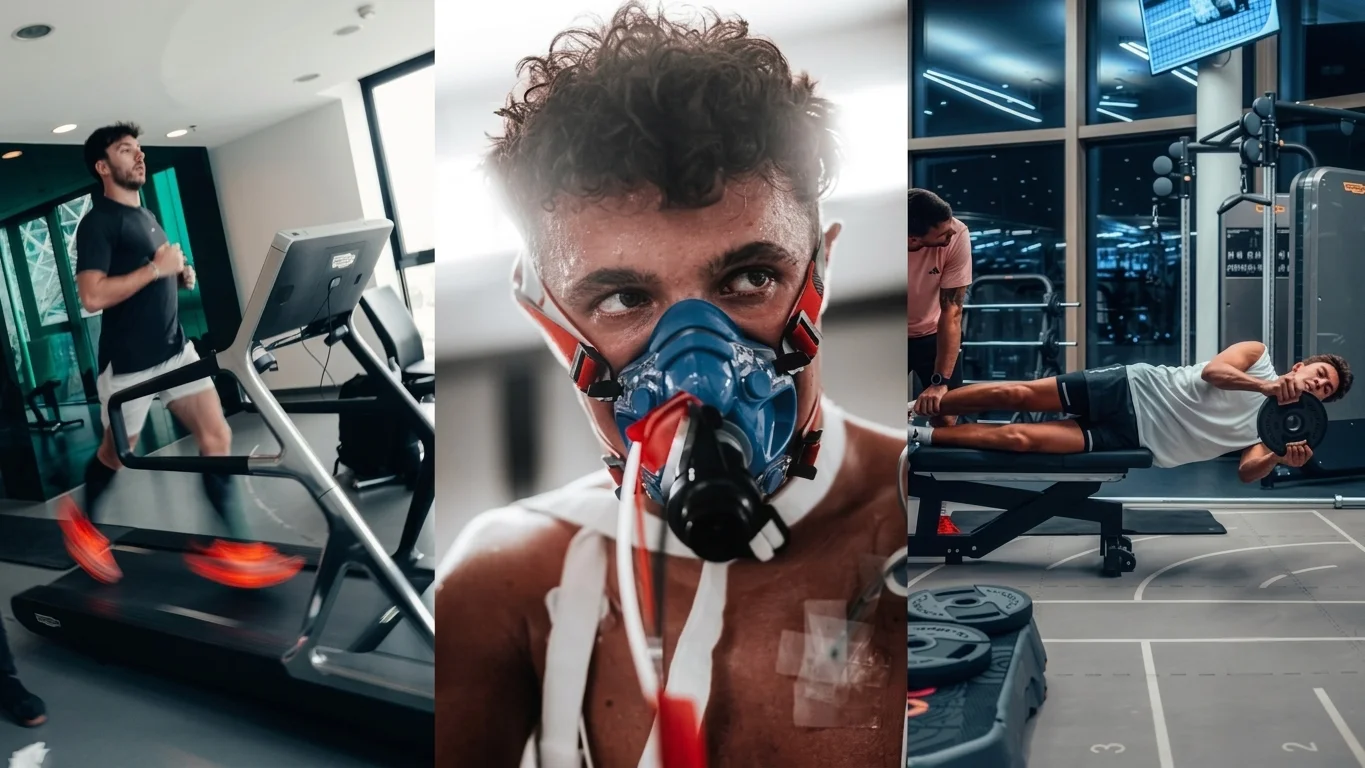 Racing driver physical training and preparation — illustrating the different physical demands of IndyCar oval racing without power steering versus Formula 1 car management