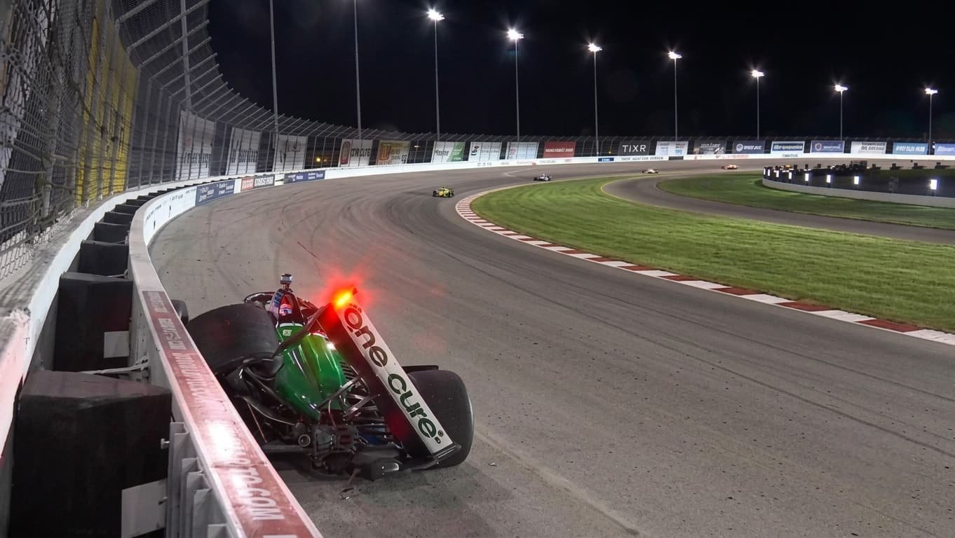 Graham Rahal Suffers Heavy Wall Impact