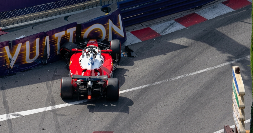 charles leclerc crash monaco