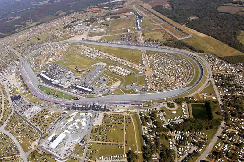 Talladega Superspeedway NASCAR racing — the fastest track in NASCAR at 2.66 miles