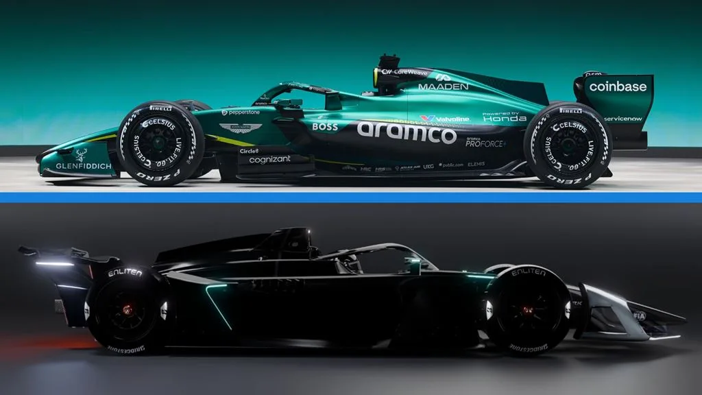 Close up of electric race car wheel and brake detail representing Formula E Gen4 technology and performance