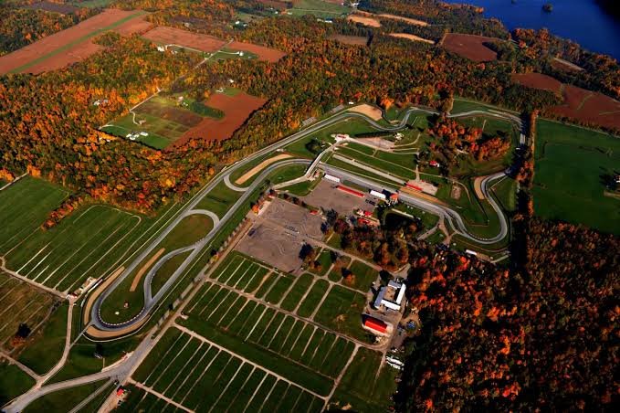 IndyCar racing at Mid-Ohio Sports Car Course — the iconic Carousel section and road course layout in Lexington Ohio