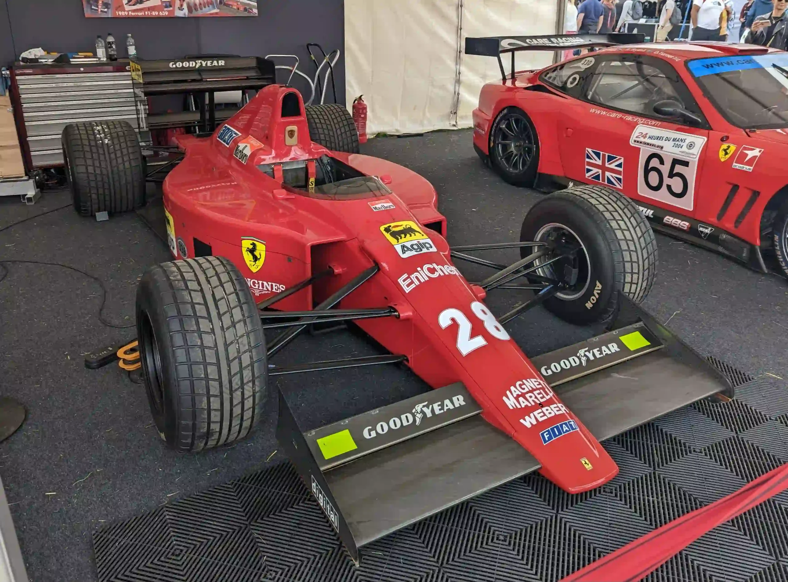 The 1989 Ferrari 640 Formula 1 car that introduced successful paddle shifting