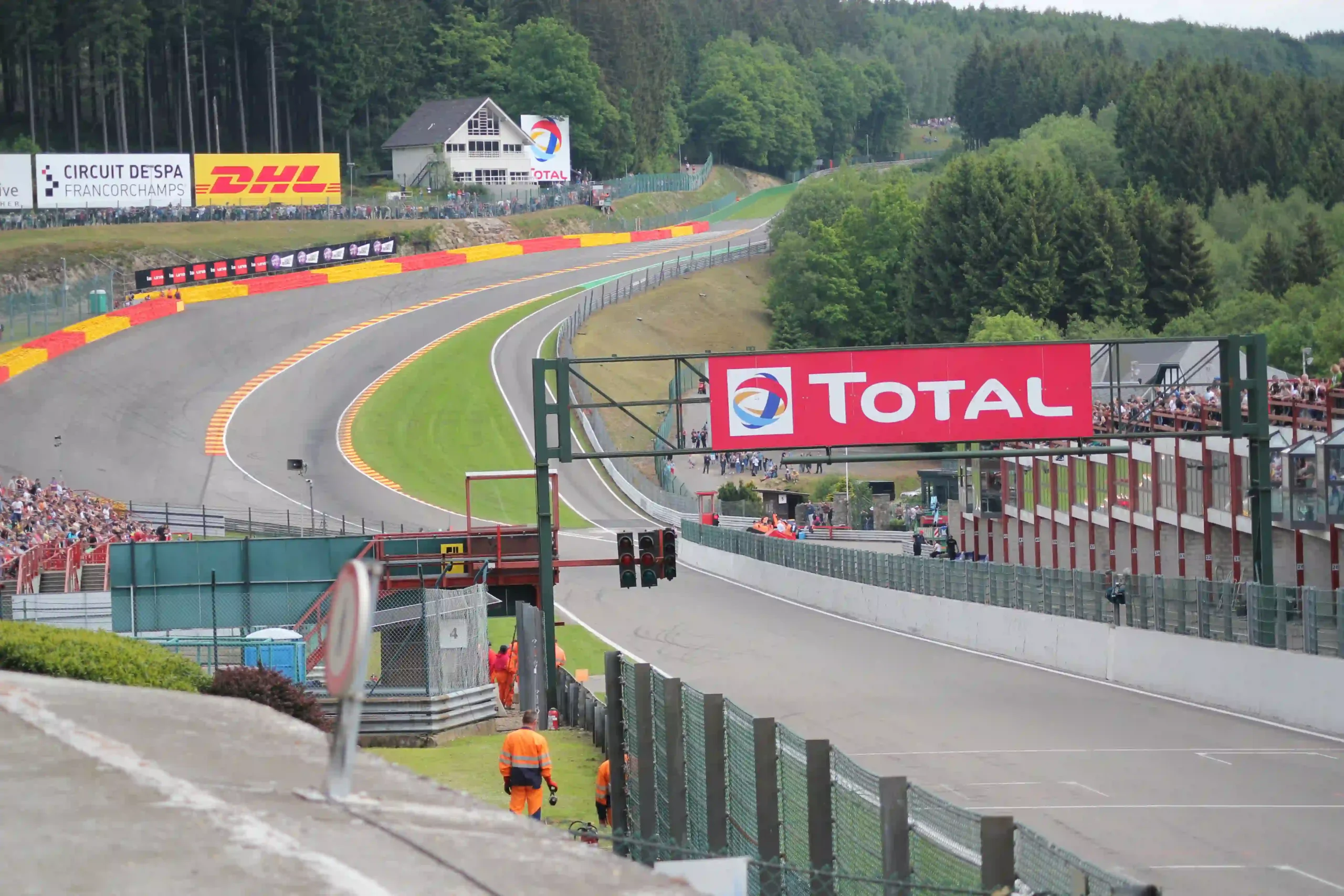 The Eau Rouge and Raidillon sequence at Spa-Francorchamps