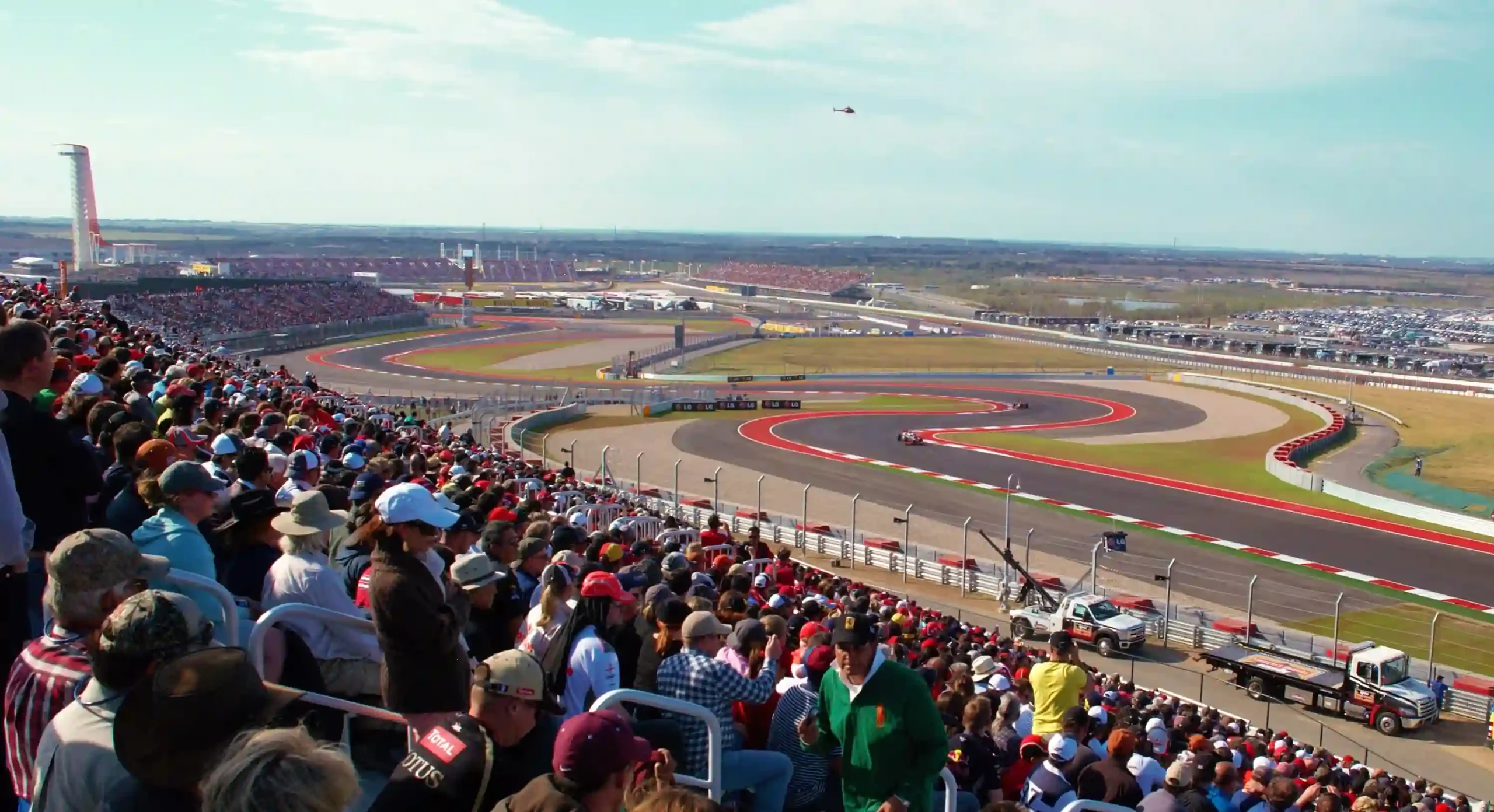 Large crowds at the inaugural 2012 United States Grand Prix in Austin