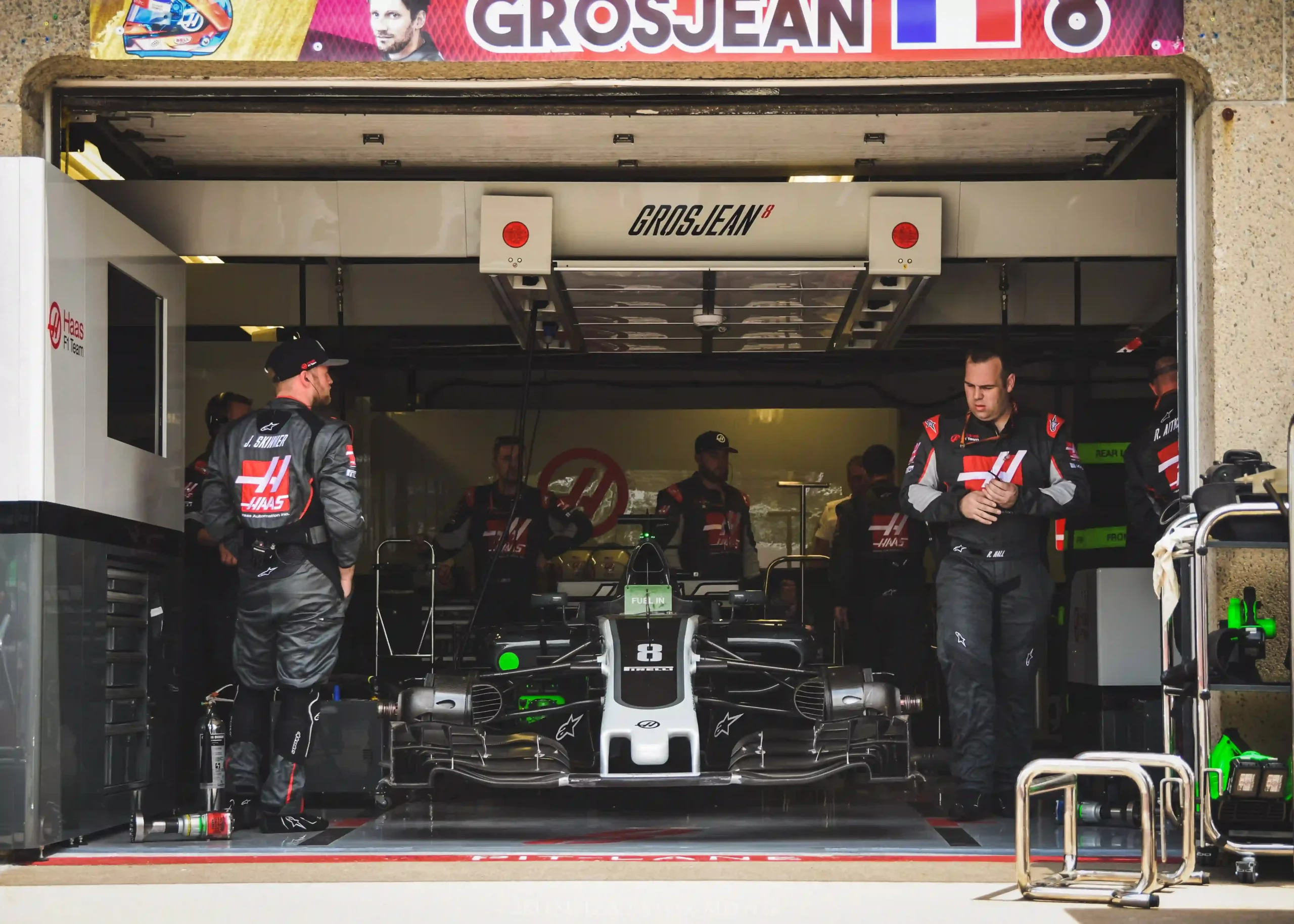 Formula 1 paddock access area photographed during the 2017 Canadian Grand Prix weekend
