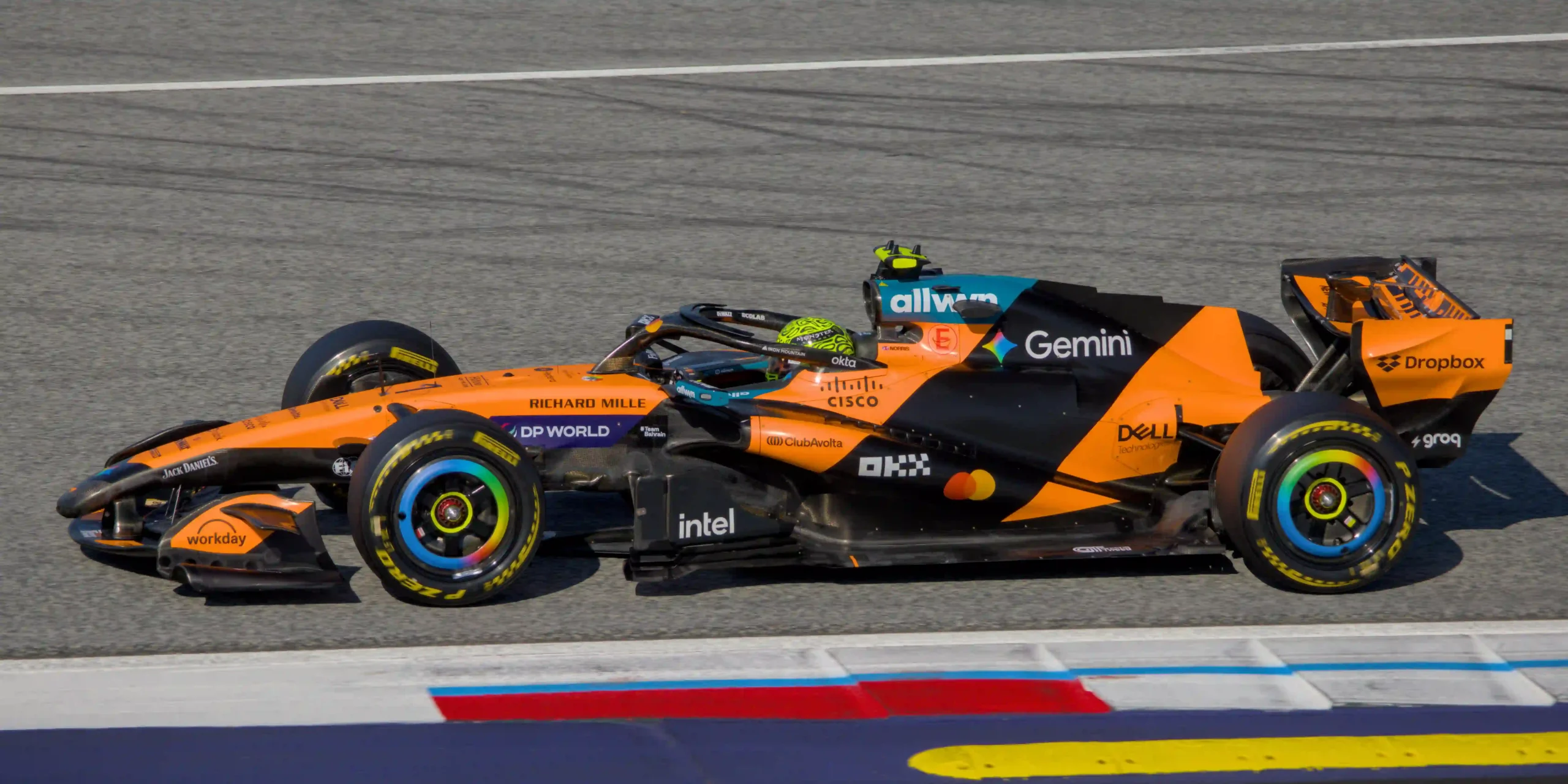 Lando Norris driving the McLaren MCL40 built for the 2026 Formula 1 regulations