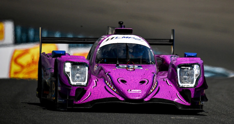AO Racing's purple Spike ORECA LMP2 07 during the 2026 IMSA season