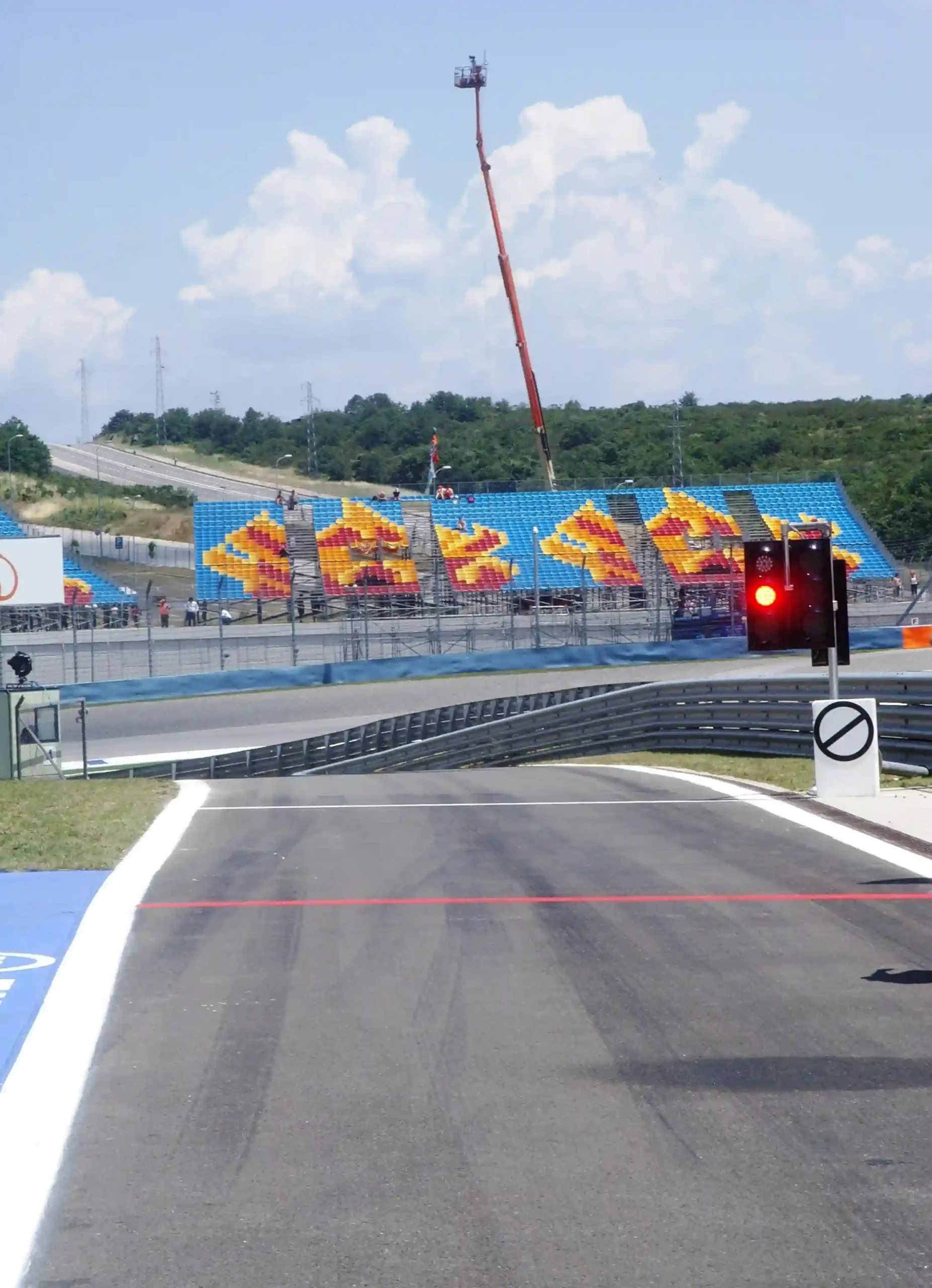 Pit lane exit at Istanbul Park