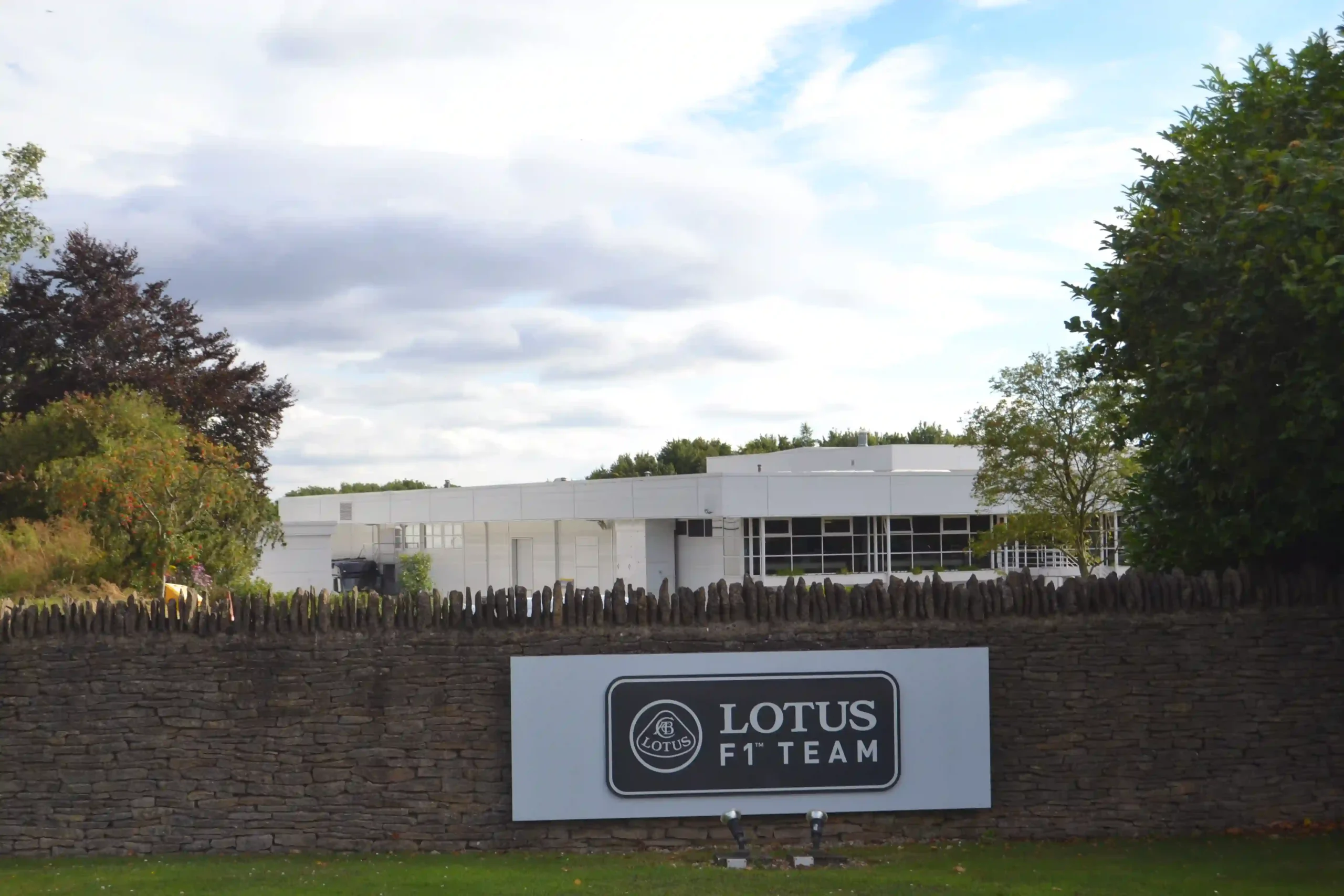 Lotus Formula 1 team factory at Enstone in Oxfordshire