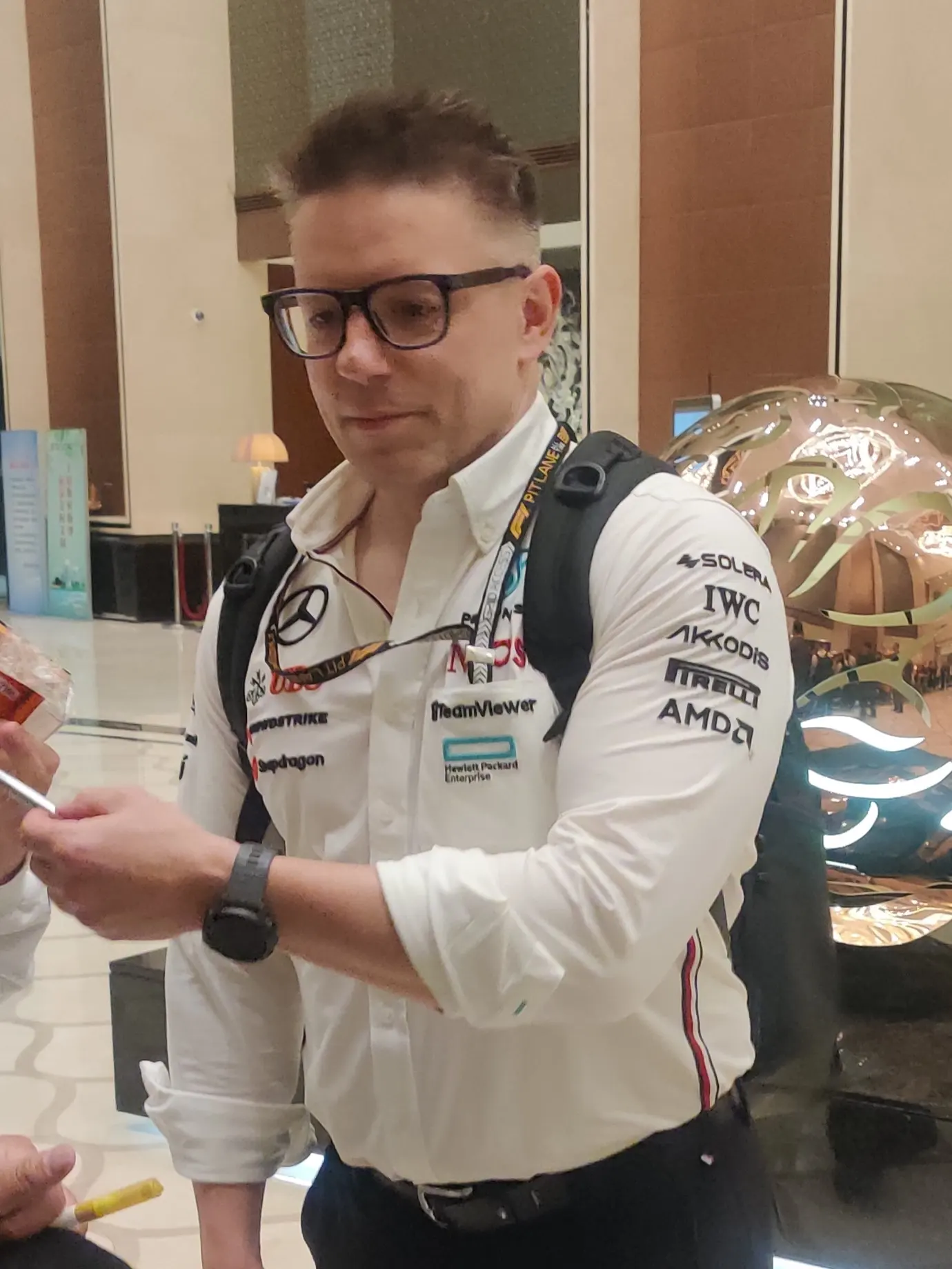Formula 1 race engineer Peter Bonnington at the 2024 Chinese Grand Prix