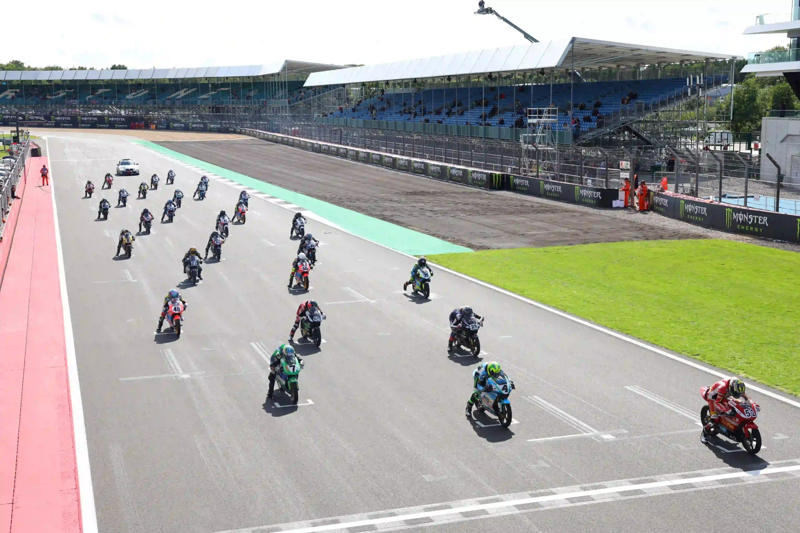 British Talent Cup motorcycle racing at Silverstone during the 2023 MotoGP weekend