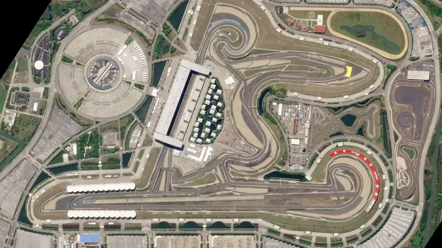 Map of the Shanghai E-Prix circuit layout