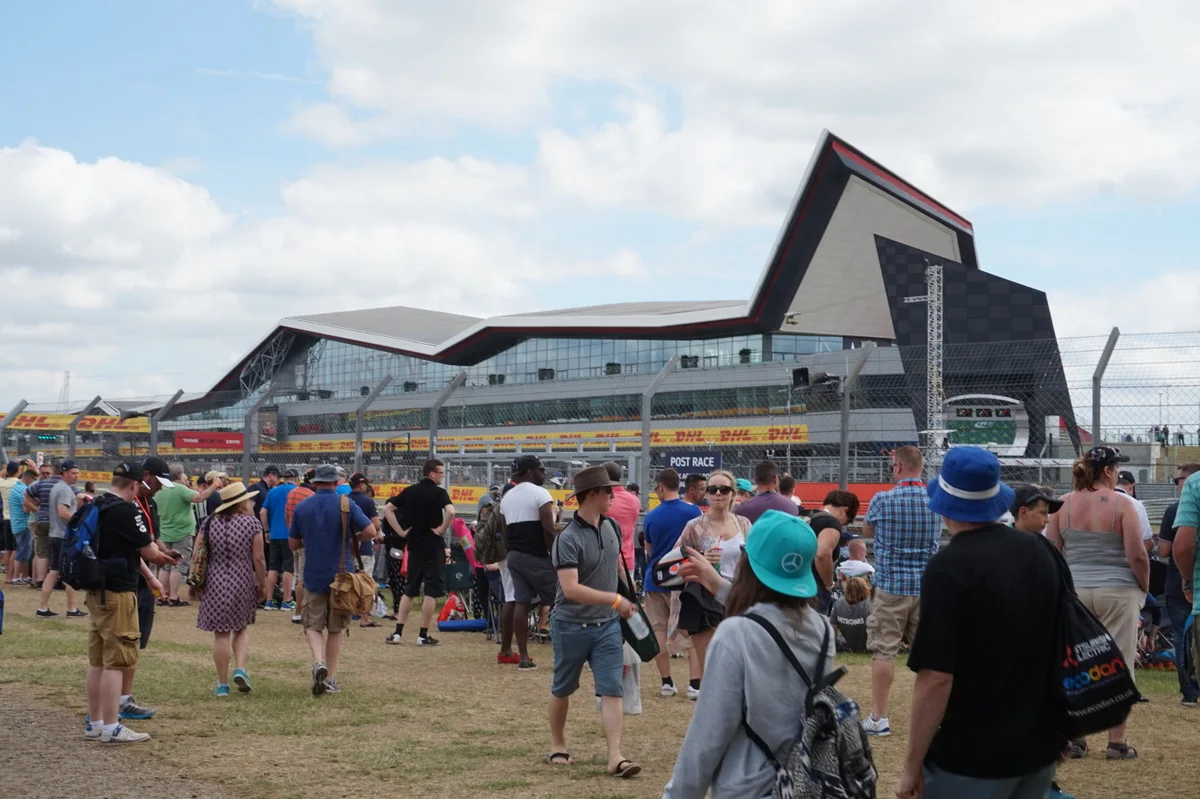 Formula One Paddock Club building at Silverstone Circuit