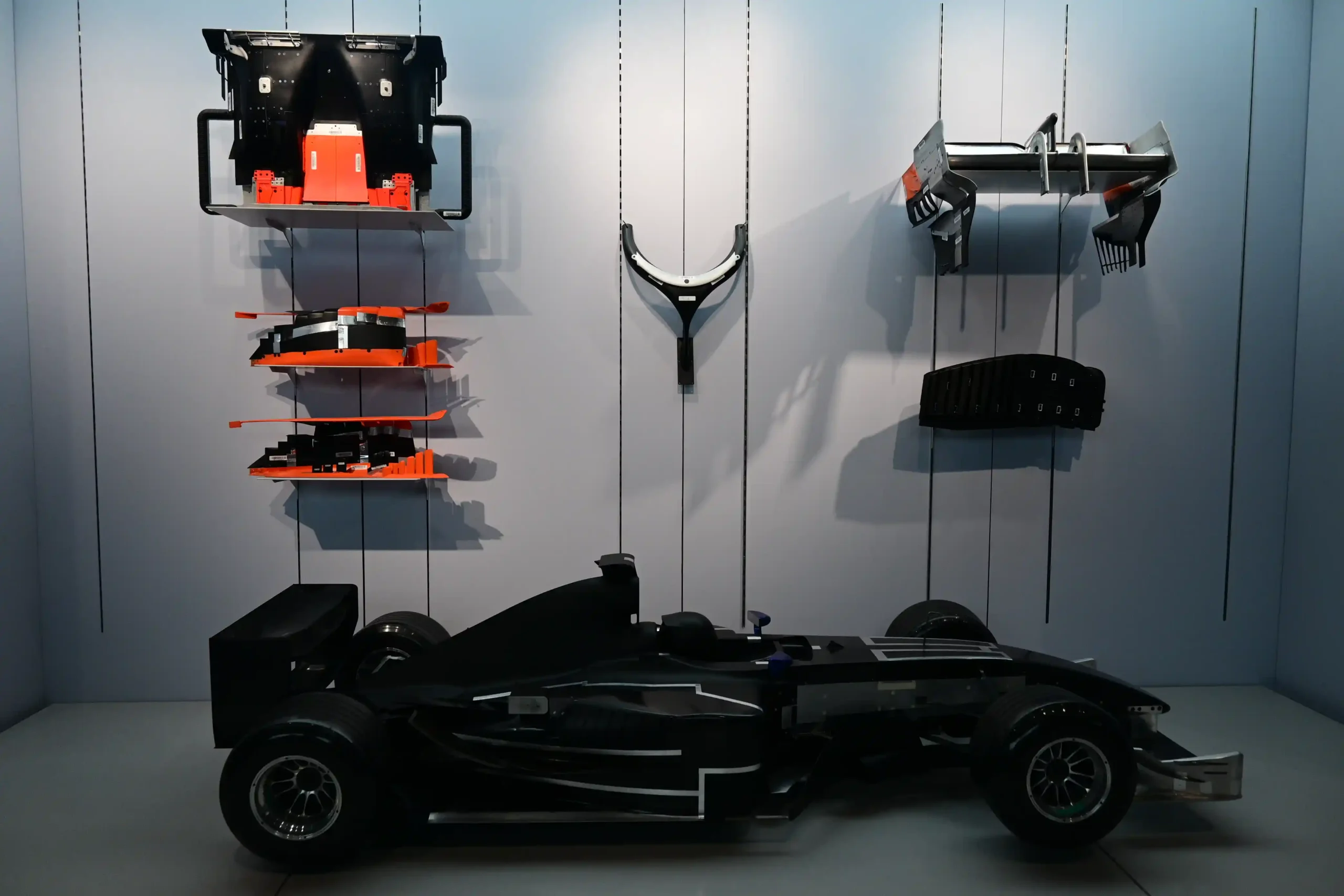 Miniature Formula 1 components created for wind tunnel model testing