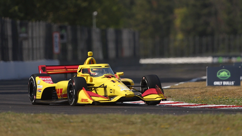 Alex Palou during opening practice at Portland in the 2026 IndyCar season