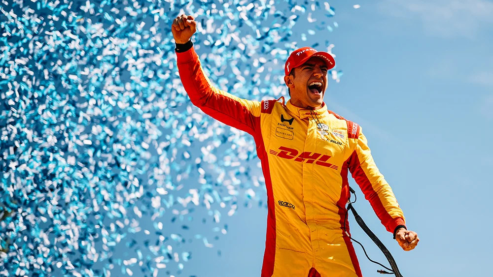 NTT INDYCAR SERIES cars and teams at Portland International Raceway during the 2026 event weekend