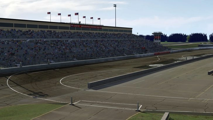 Formula DRIFT Indianapolis 2026 oval entry and grandstand course rendering