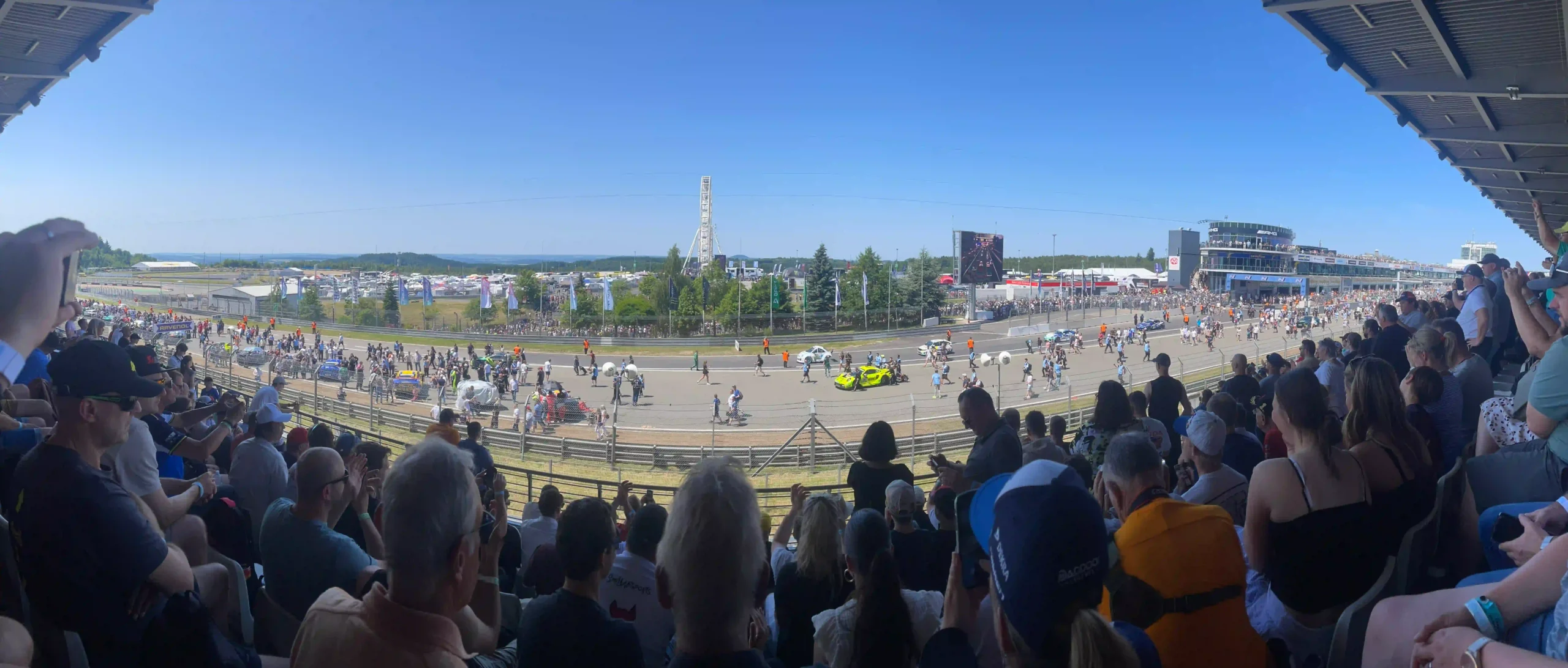 Gridwalk at the Nürburgring showing the scale and atmosphere of a major race weekend