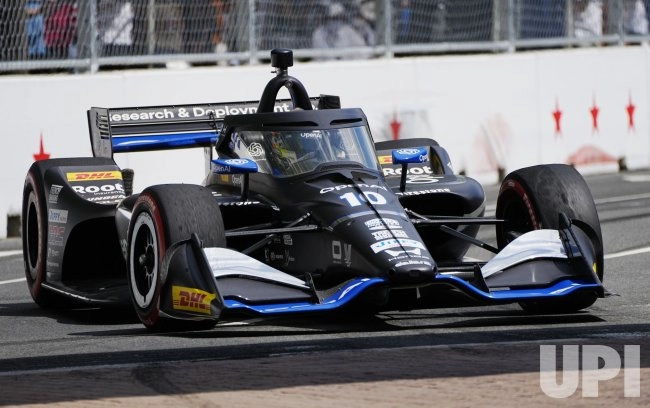 Alex Palou competing on the Washington, D.C. street circuit during the Freedom 250 Grand Prix weekend