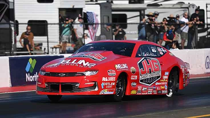 Elite Motorsports Pro Stock team during the 2026 NHRA Sonoma Nationals