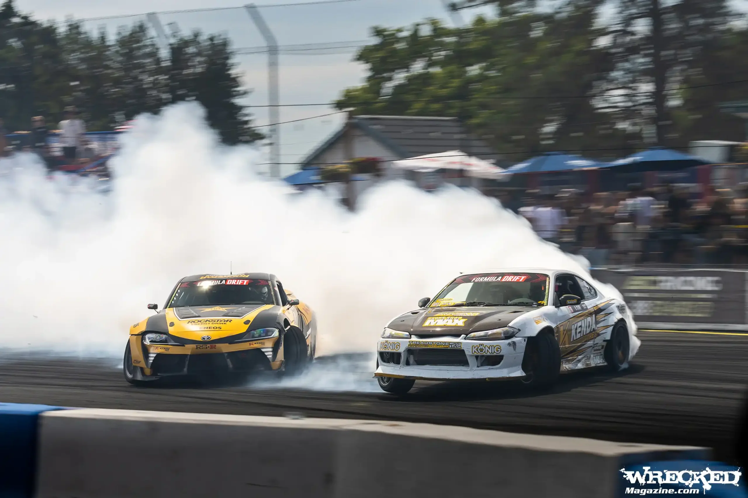 Formula DRIFT tandem battle at Evergreen Speedway during the 2025 season