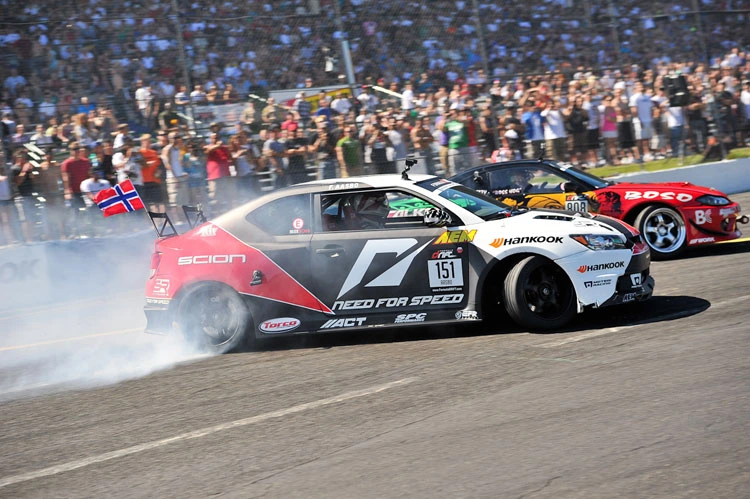 Fredric Aasbo at Evergreen Speedway during Formula DRIFT competition