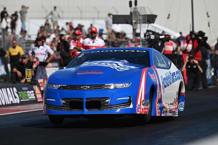 Greg Anderson's Pro Stock Chevrolet Camaro during the 2026 NHRA season