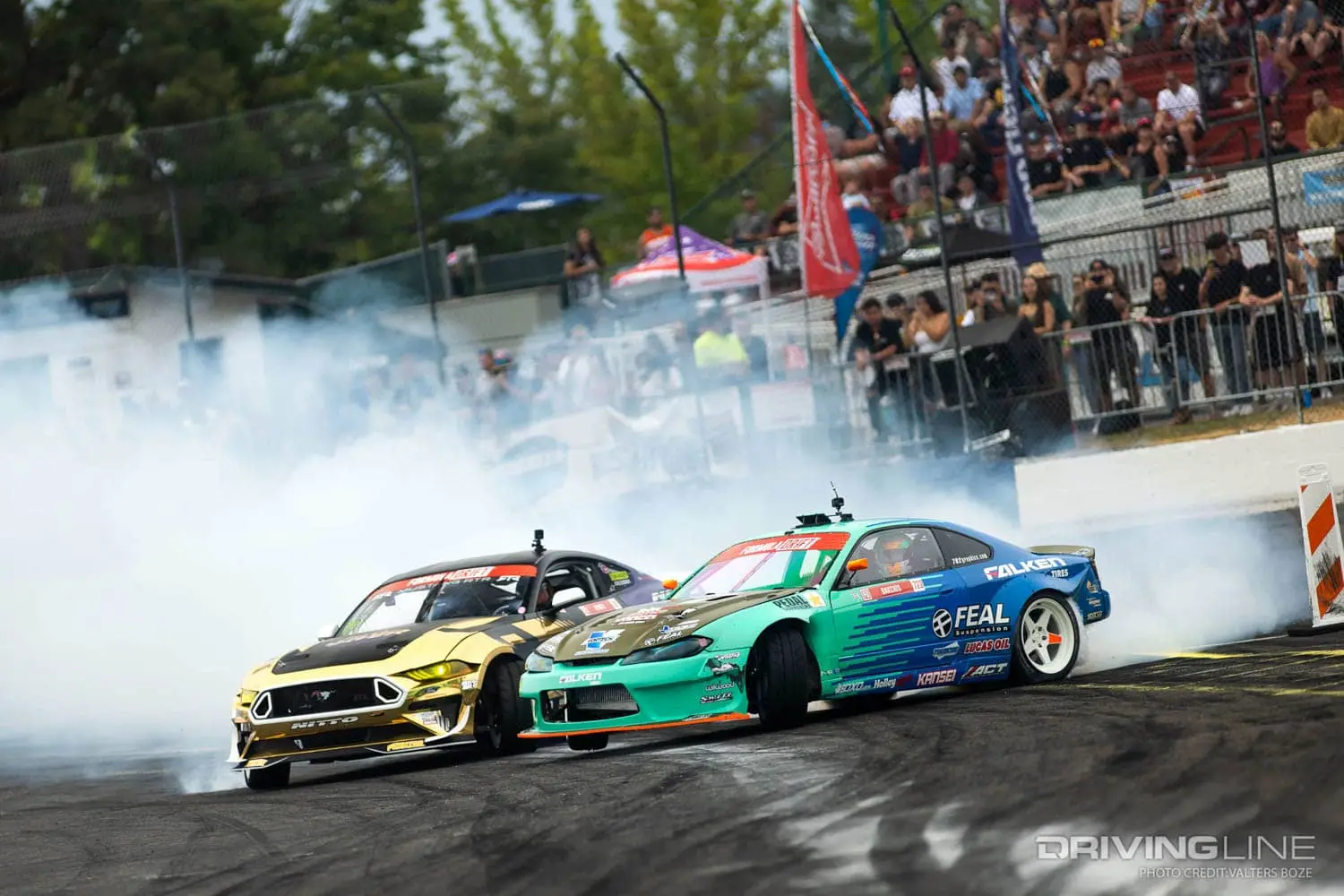Formula DRIFT tandem action at Evergreen Speedway in Seattle