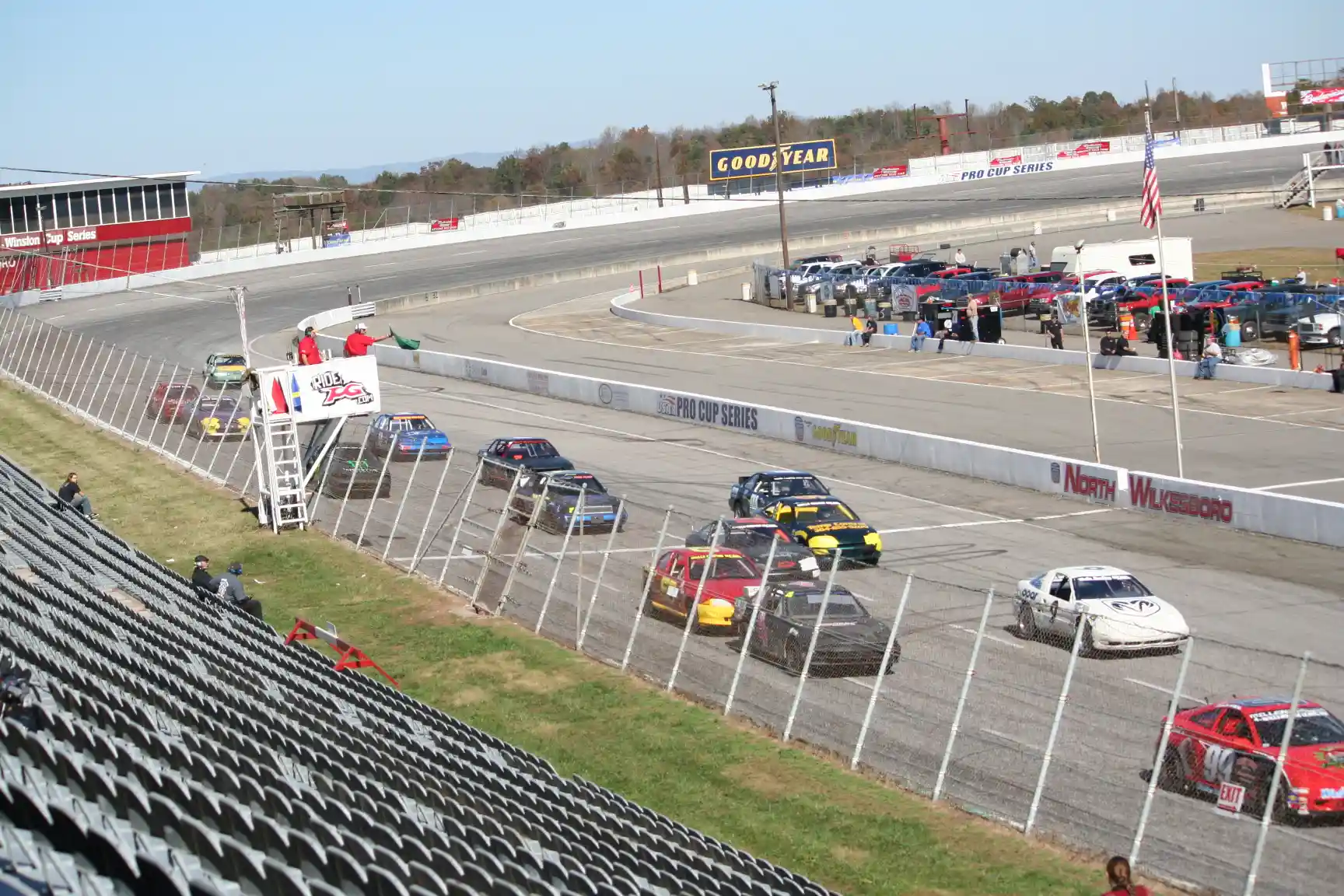 Historic racing at North Wilkesboro Speedway before the modern NASCAR revival