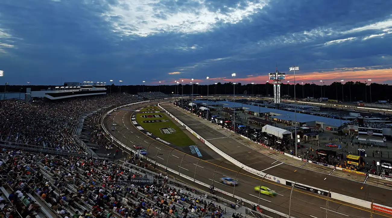 Richmond Raceway oval used as visual context for the 2026 NASCAR Cup Series practice session