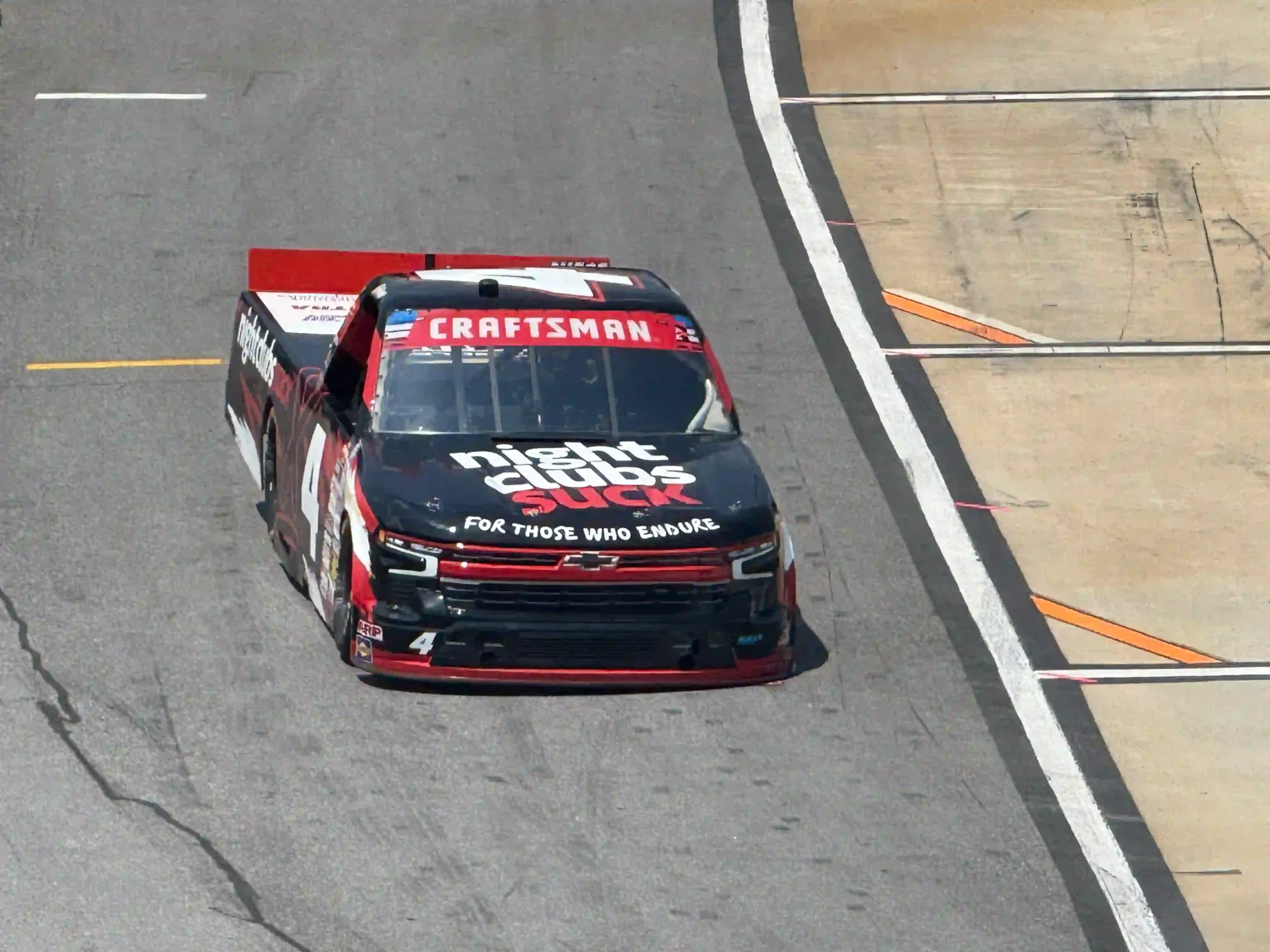 Pit road at North Wilkesboro Speedway during the 2026 race weekend
