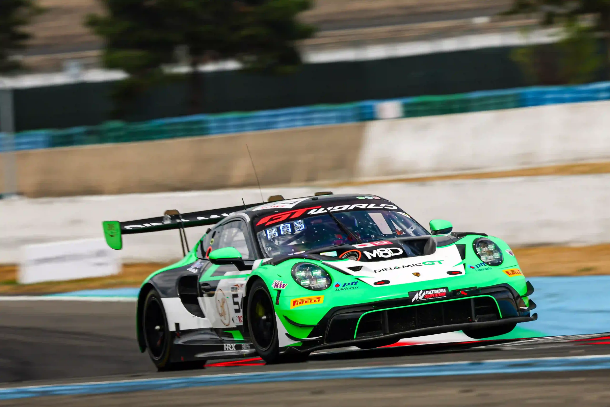Dinamic GT number 54 Porsche 911 GT3 R EVO during Magny-Cours FP1 in 2026