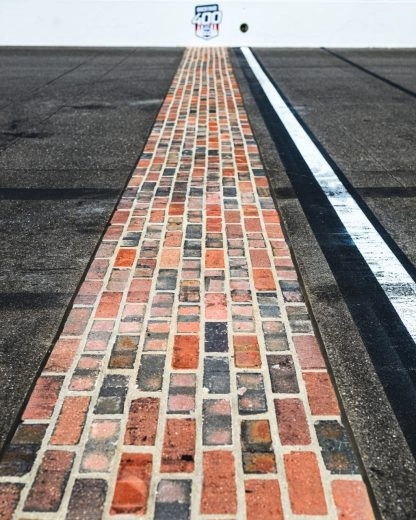Historic Yard of Bricks at Indianapolis Motor Speedway during the 2026 Brickyard weekend