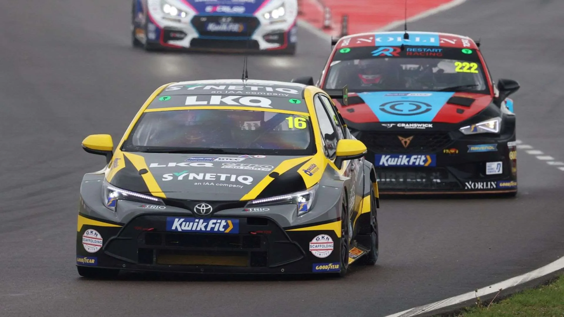 Toyota Corolla British Touring Car Championship car racing at Donington Park