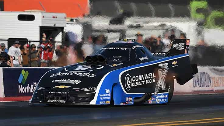 Jordan Vandergriff in the Cornwell Tools Funny Car during the 2026 NHRA season