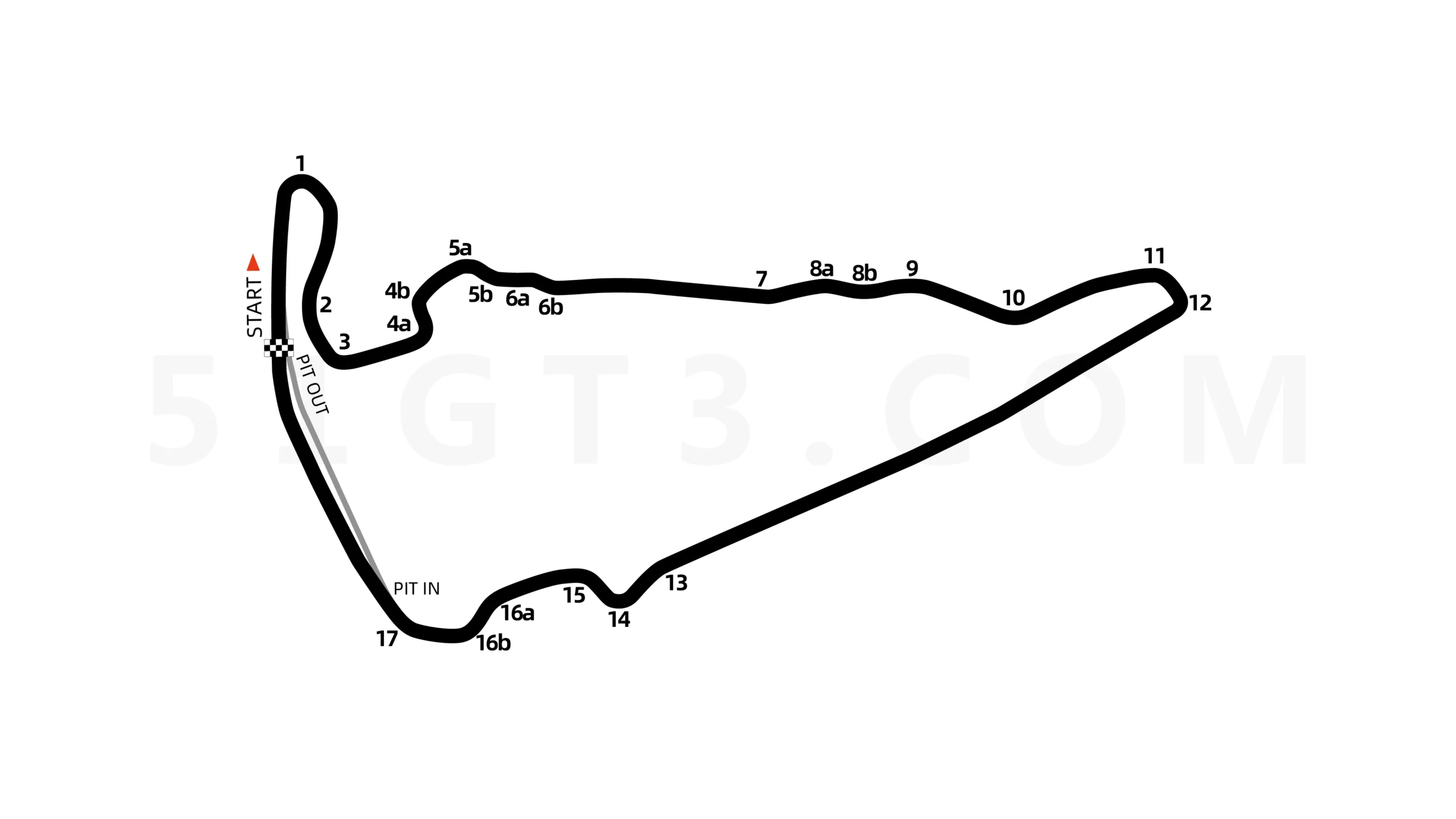 Virginia International Raceway Full Course map