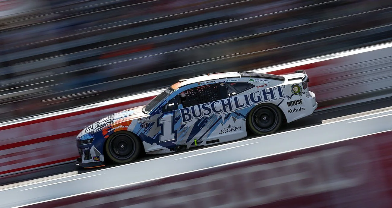 NASCAR Cup cars undergo inspection at North Wilkesboro Speedway
