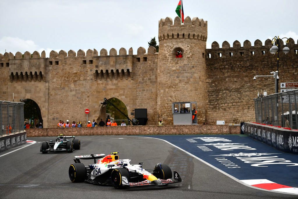 The narrow old town castle section of the Baku City Circuit, where overtaking is almost impossible