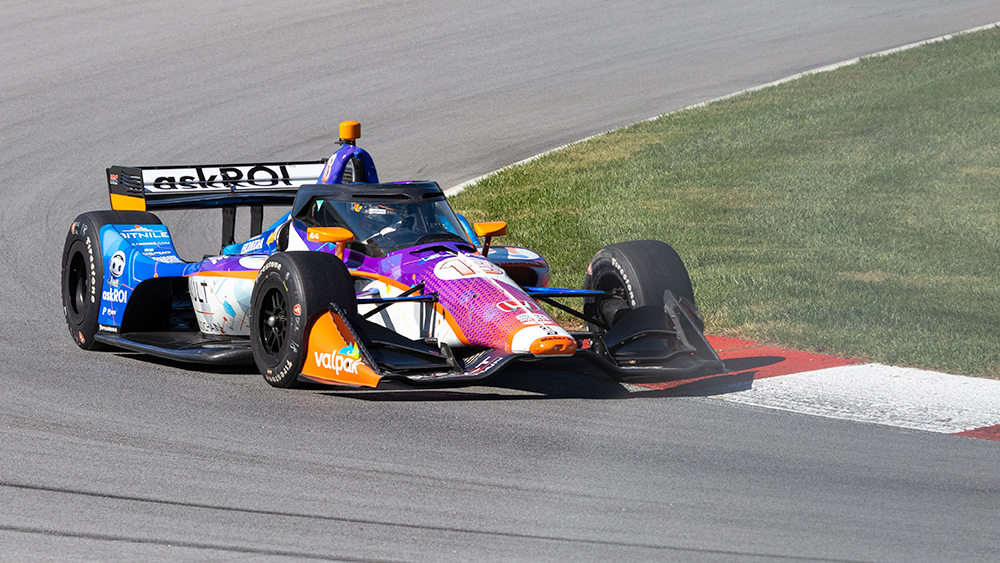 Dennis Hauger driving the Dale Coyne Racing Honda during his 2026 IndyCar rookie season