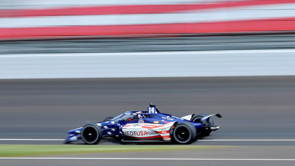 Santino Ferrucci driving AJ Foyt Racing's IndyCar in 2026