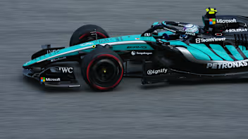 Mercedes special Petronas livery for the 2026 Bahrain Grand Prix at Sepang