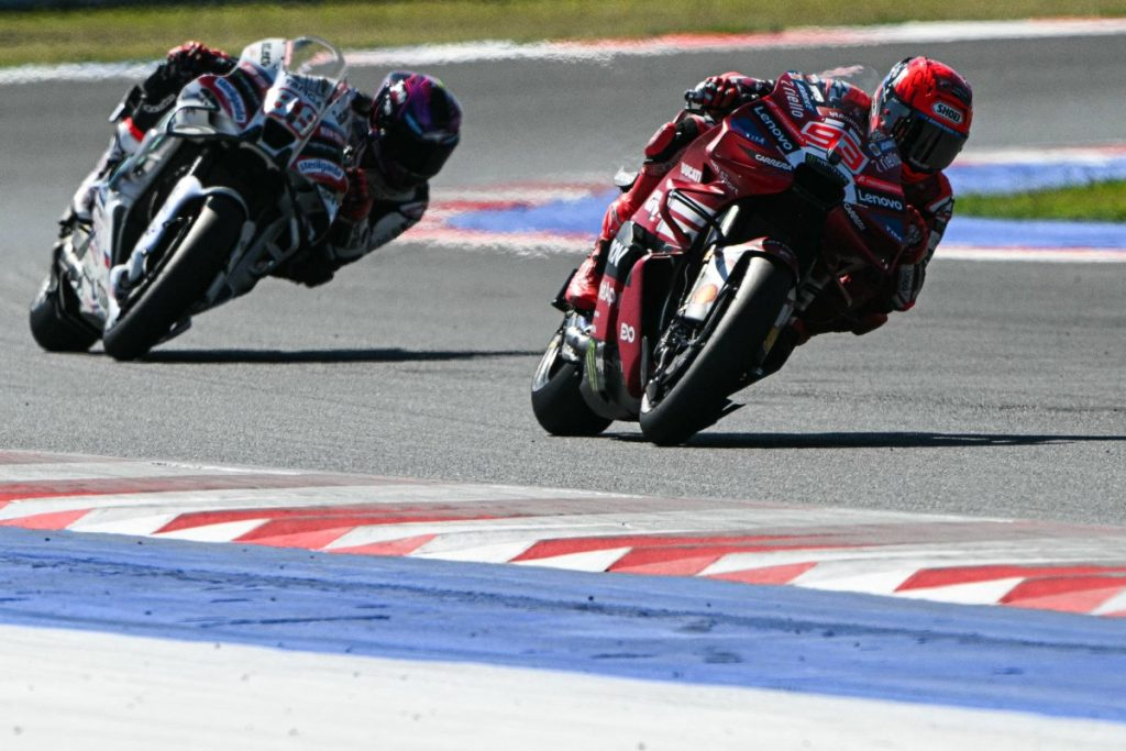 The start of a MotoGP Sprint race in 2026