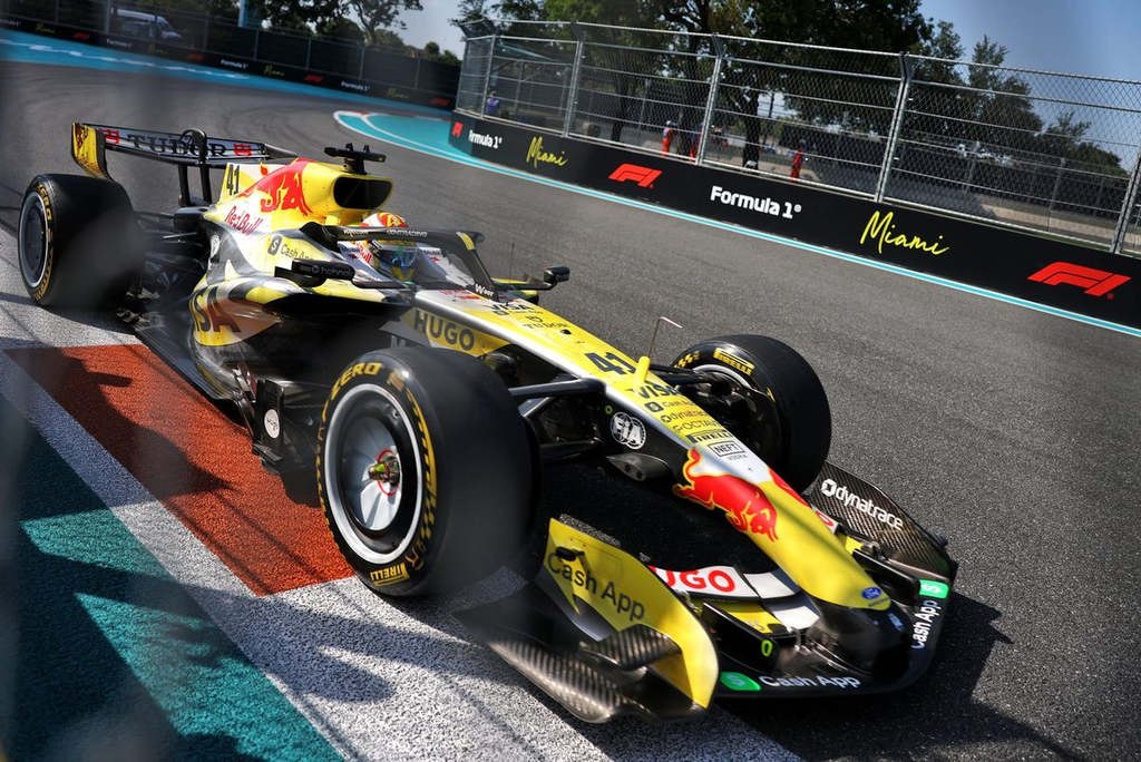 An F1 car on track during Sprint Qualifying in 2026