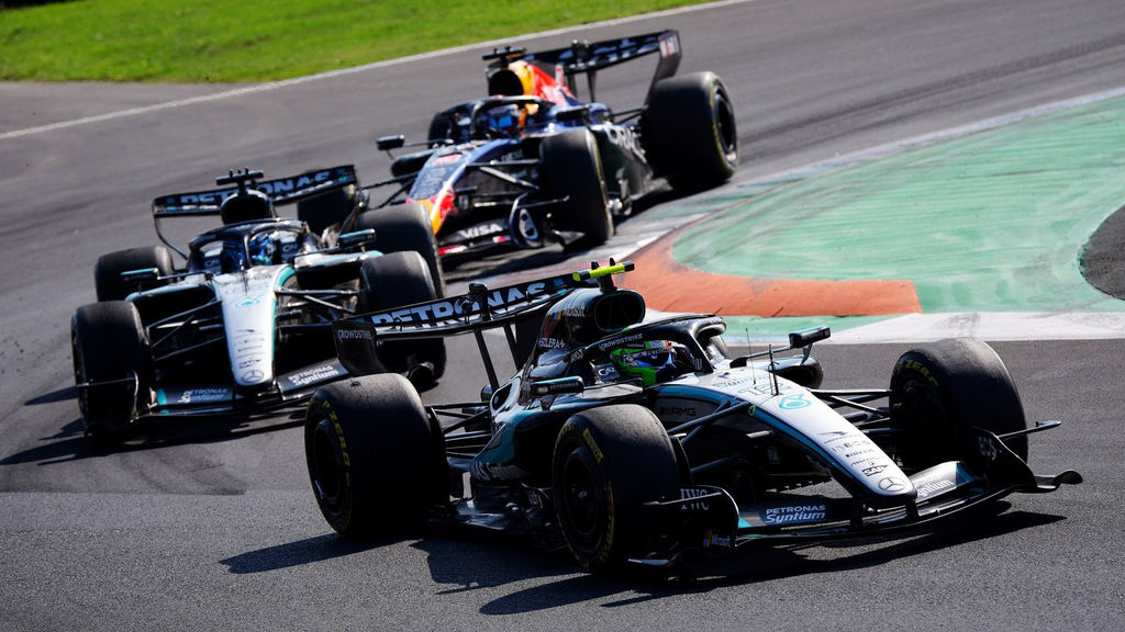 Max Verstappen calls for a V8 return to Formula 1 while Mercedes and adidas drop the viral $750 silver jacket worn by George Russell and Kimi Antonelli